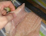 とりむね肉のしそチーズはさみ焼き作り方1写真