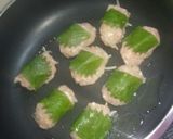 もやし入り鶏つくねしそ巻き☆梅ソースのせ作り方9写真