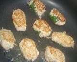 もやし入り鶏つくねしそ巻き☆梅ソースのせ作り方11写真