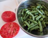 さやいんげんのツナトマト煮♪作り方1写真