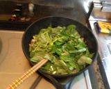 空心菜と鶏皮の炒めもの作り方6写真