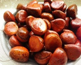 皮付き生栗から作る 栗ごはん作り方1写真