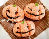 キャラ弁☆ジャックオランタンおにぎり作り方3写真
