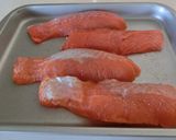 秋鮭のフライ。作り方1写真