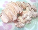 ゆで鶏とゆで汁の鶏出汁で鶏塩うどん！作り方5写真