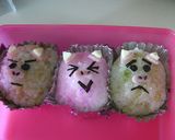 お弁当用!焼き鮭in三匹の子豚おにぎり❤作り方6写真