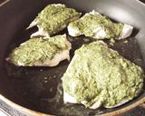 鶏むね肉のジェノベーゼパン粉焼き作り方5写真