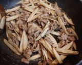 牛肉と牛蒡の甘辛炒め作り方3写真