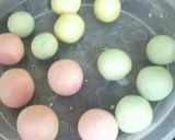 白玉粉でつるんデザート、花飾り作り方4写真
