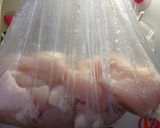 鶏ムネ肉&豆苗のガリバタレモン炒め作り方3写真