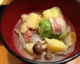 新じゃがとあさりのロールキャベツ煮作り方8写真