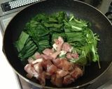 ほうれん草と鳥肉のクリームパスタ作り方1写真