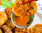 甘辛照り焼き♪れんこんはさみ焼き作り方11写真