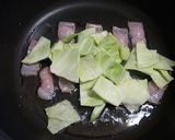 ポン酢で春キャベツとアスパラのパスタ作り方3写真