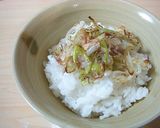 白ネギとじゃこの豆腐丼☆ポン酢をかけてー作り方4写真