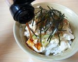 白ネギとじゃこの豆腐丼☆ポン酢をかけてー作り方7写真