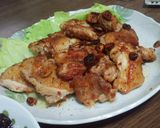 鶏もも肉のガーリックステーキ風*作り方4写真