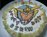 仮面ライダー凱武！ガイムキャラデコケーキ作り方5写真