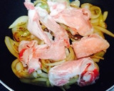 簡単！トロトロ卵と油揚げの豚丼作り方2写真