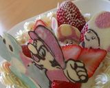 誕生日ケーキ～チョコプレート～マリオ作り方3写真