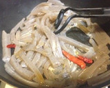 コンニャクと長ネギとエリンギのきんぴら作り方5写真