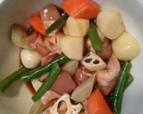 和風冷凍野菜とレンジで簡単！筑前煮風作り方3写真