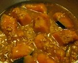 お鍋一つで♪　かぼちゃの挽肉あんかけ作り方4写真