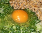ねぎ焼き納豆お好み焼き風作り方1写真