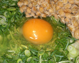ねぎ焼き納豆お好み焼き風作り方1写真