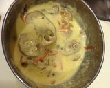 食感楽しい豆腐あんかけの蓮根お好み焼き作り方3写真