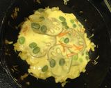 食感楽しい豆腐あんかけの蓮根お好み焼き作り方5写真