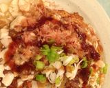 食感楽しい豆腐あんかけの蓮根お好み焼き作り方7写真
