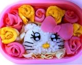 キティちゃん キャラ弁作り方3写真