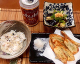 残ったお好み焼き粉で、ちくわの磯辺揚げ作り方4写真