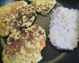 お好み焼き　ごはん　サンド作り方3写真