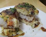 お好み焼き　ごはん　サンド作り方6写真