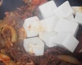スタミナ一杯付けて！卵入りキムチ肉豆腐作り方11写真