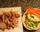 アボカド照り焼きチキン巻き寿司作り方4写真