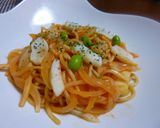 超簡単！トマトジュースでクリームパスタ☆作り方5写真