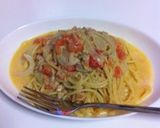 ツナのトマトクリームチーズパスタ作り方7写真