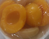缶詰の桜桃＆白桃でフルーツソース作り方1写真