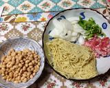 大豆入り塩麹焼そば作り方1写真