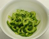 【だしで苦味やわらぐ】ゴーヤのおひたし作り方3写真