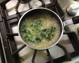 卵とほうれん草のおかゆ作り方3写真