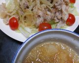 豚ばら肉と玉葱炒め・味ぽんおろし添え作り方12写真