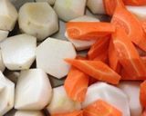 鶏里芋ごはん作り方1写真