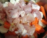 鶏里芋ごはん作り方3写真