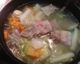 昆布だし☆白菜 豚 里芋 お腹満足スープ作り方4写真