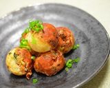 タコパーにぴったり！明太子チーズ焼き作り方5写真