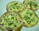 餃子の皮でマヨウィンナー焼き☆ポン酢でー作り方5写真